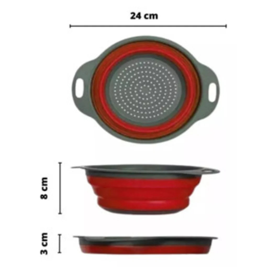 Escorredor retrátil de silicone